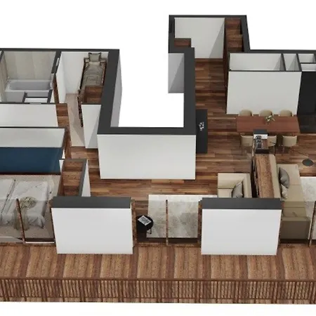 Apartment De Standing A Village - 6 Pers, 3 Chambres, Balcon Et Parking Inclus - Fr-1-618-30